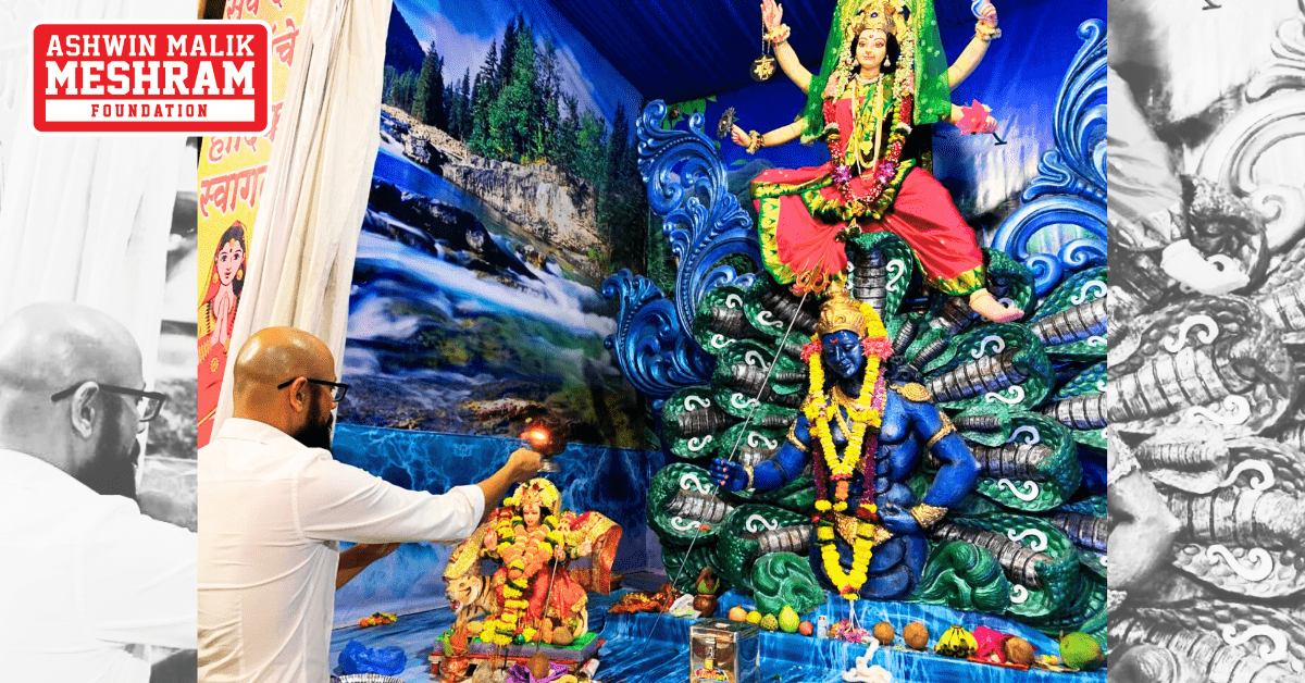 Our Chairman, Ashwin Malik Meshram visited the "Nav Bal Mitra Mandal" to take Maa Durga’s blessings and also, performed the Aarti along with the residents of Thakkar Bappa, Chembur.