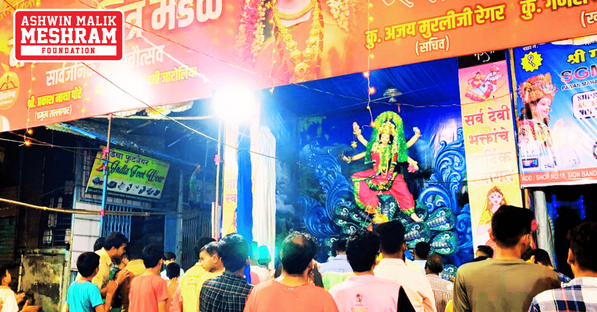 Our Chairman, Ashwin Malik Meshram visited the "Nav Bal Mitra Mandal" to take Maa Durga’s blessings and also, performed the Aarti along with the residents of Thakkar Bappa, Chembur.