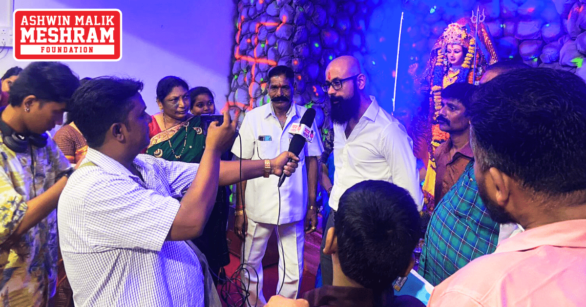Meshram Foundation supported "Shramjivi Co-Operative Housing Society" – Thakkar Bappa, Chembur for Navratri Festival.