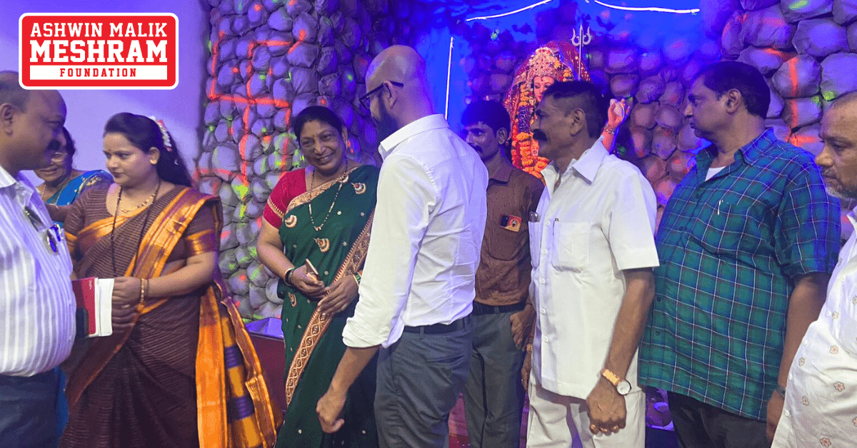 Meshram Foundation supported "Shramjivi Co-Operative Housing Society" – Thakkar Bappa, Chembur for Navratri Festival.