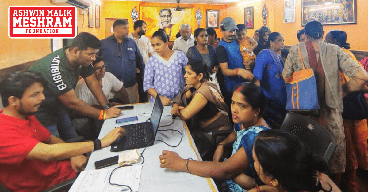 Meshram Foundation organized camps to implement various social benefit schemes in Chembur, Sion, and Anushakti Nagar Vidhansabha.