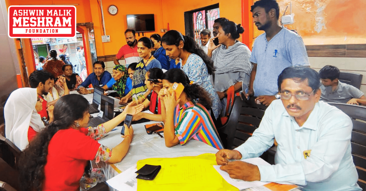 Meshram Foundation organized camps to implement various social benefit schemes in Chembur, Sion, and Anushakti Nagar Vidhansabha.