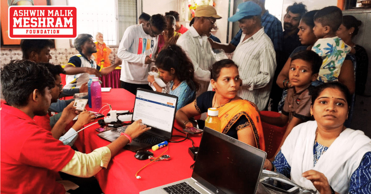 Meshram Foundation organized camps to implement various social benefit schemes in six Vidhansabhas - Chembur, Sion, Anushakti Nagar, Ghatkopar East, Ghatkopar West and Mankhurd-Shivaji Nagar.