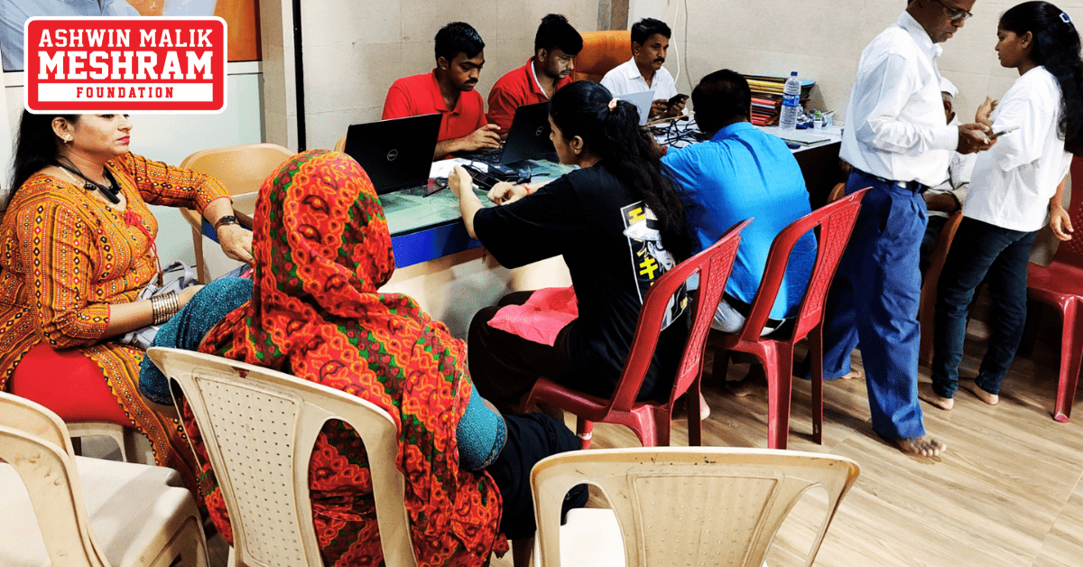 300+ beneficiaries availed the benefits of the camps conducted at Dahisar, Borivali and Magathane by Meshram Foundation.