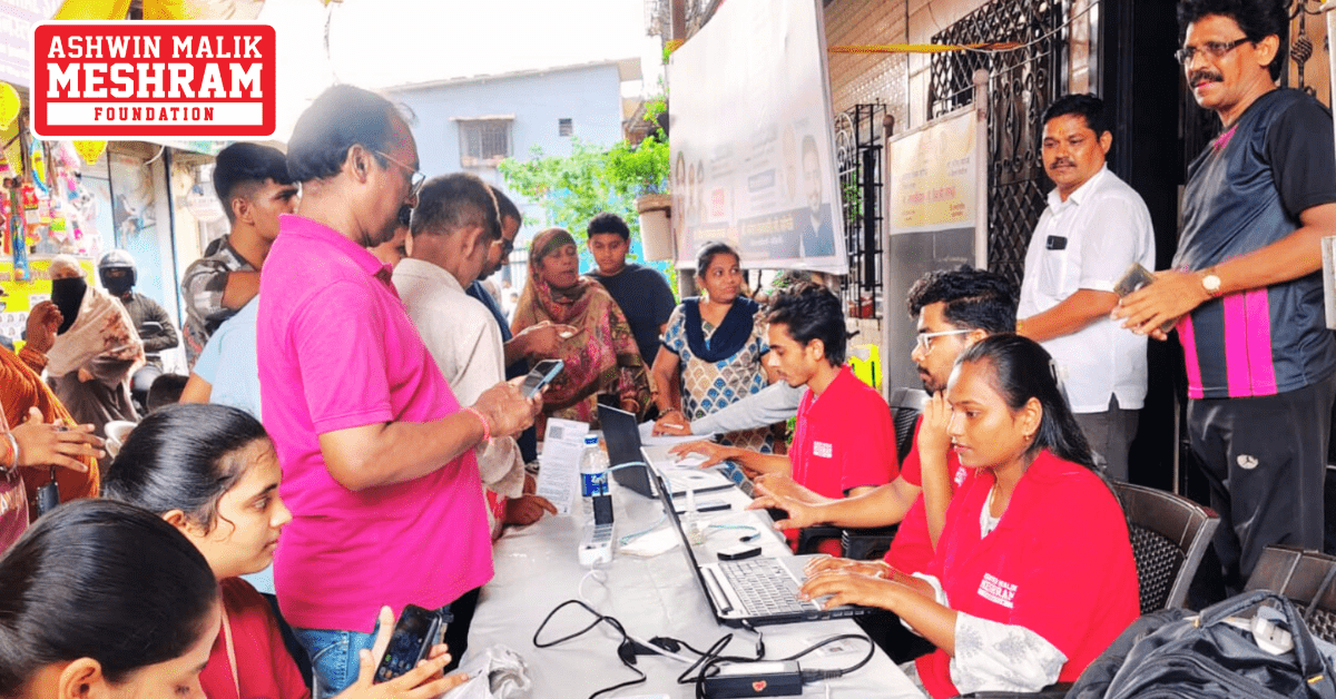 550+ beneficiaries availed the benefits of the camps conducted at Chandivali, Kalina, Kurla, Mahim, Dharavi, and Wadala by Meshram Foundation.