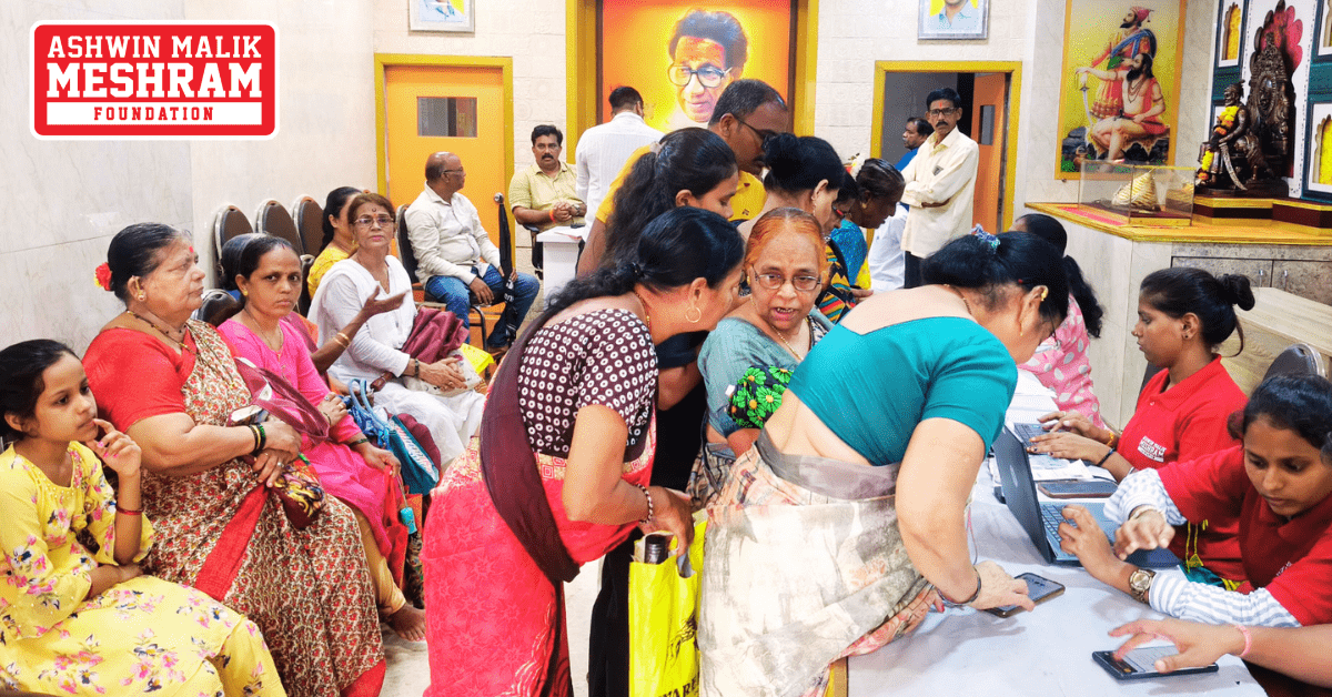 1250+ beneficiaries availed the benefits of the camps conducted at Charkop, Kandivali East, Malad, Chandivali, Kalina, Kurla, Mahim, Dharavi, Wadala, Mulund, Bhandup, Vikhroli, Colaba, Mumbadevi and Malabar Hill.