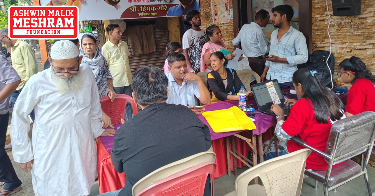 1200+ beneficiaries availed the benefits of the camps conducted at Charkop, Kandivali East, Malad, Chandivali, Kalina, Kurla, Mahim, Dharavi, Wadala, Mulund, Bhandup, Vikhroli, Colaba, Mumbadevi and Malabar Hill.