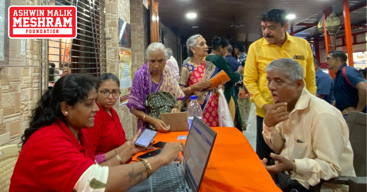 1200+ beneficiaries availed the benefits of the camps conducted at Charkop, Kandivali East, Malad, Chandivali, Kalina, Kurla, Mahim, Dharavi, Wadala, Mulund, Bhandup, Vikhroli, Colaba, Mumbadevi and Malabar Hill.