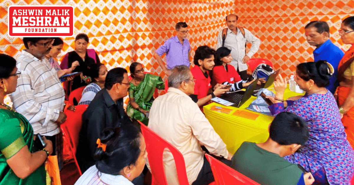 350+ beneficiaries availed the benefits of the camps conducted by Meshram Foundation.