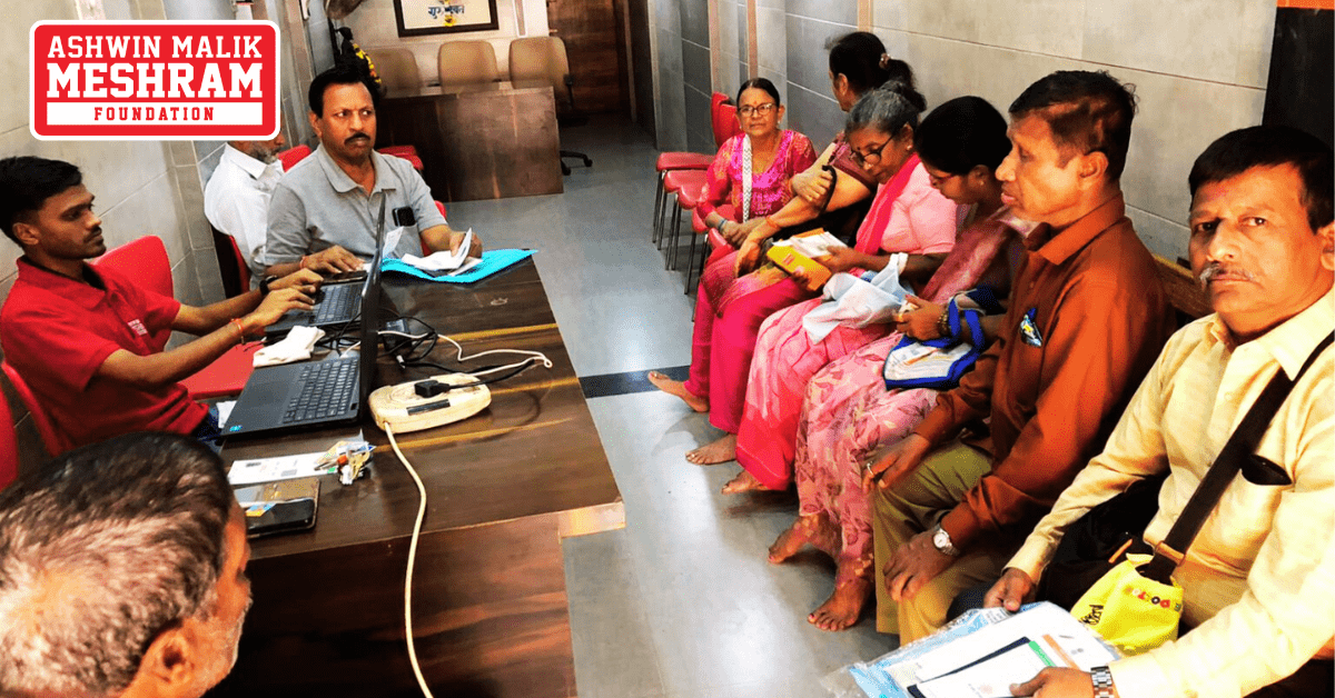 600+ beneficiaries availed the benefits of the camps conducted by Meshram Foundation.