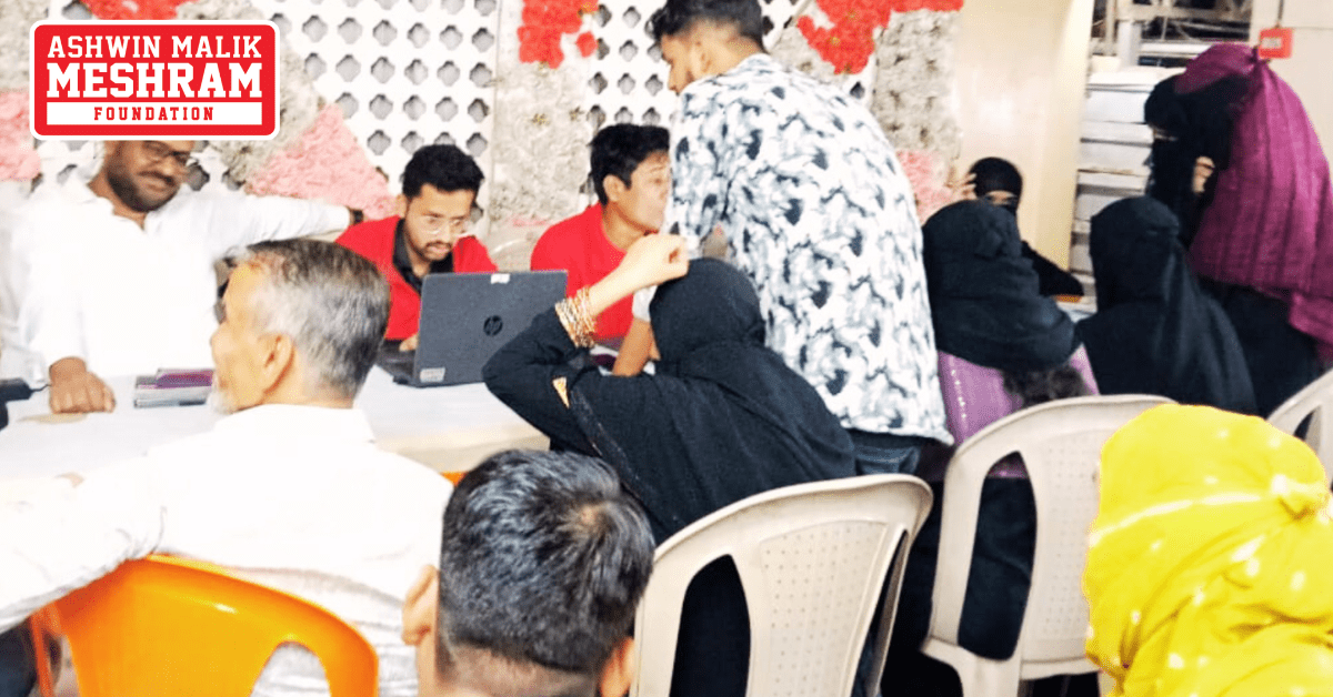 450+ beneficiaries availed the benefits of the camps conducted by Meshram Foundation.